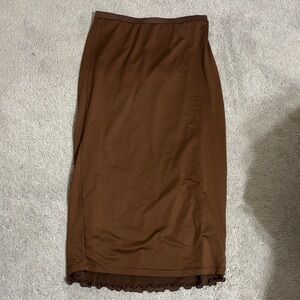 Forever 21 Chocolate Pencil Skirt